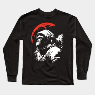 monkey the astronaut Long Sleeve T-Shirt